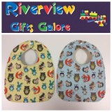 Reversible Bib - Woodland Animals Reversible Bib - Woodland Animals